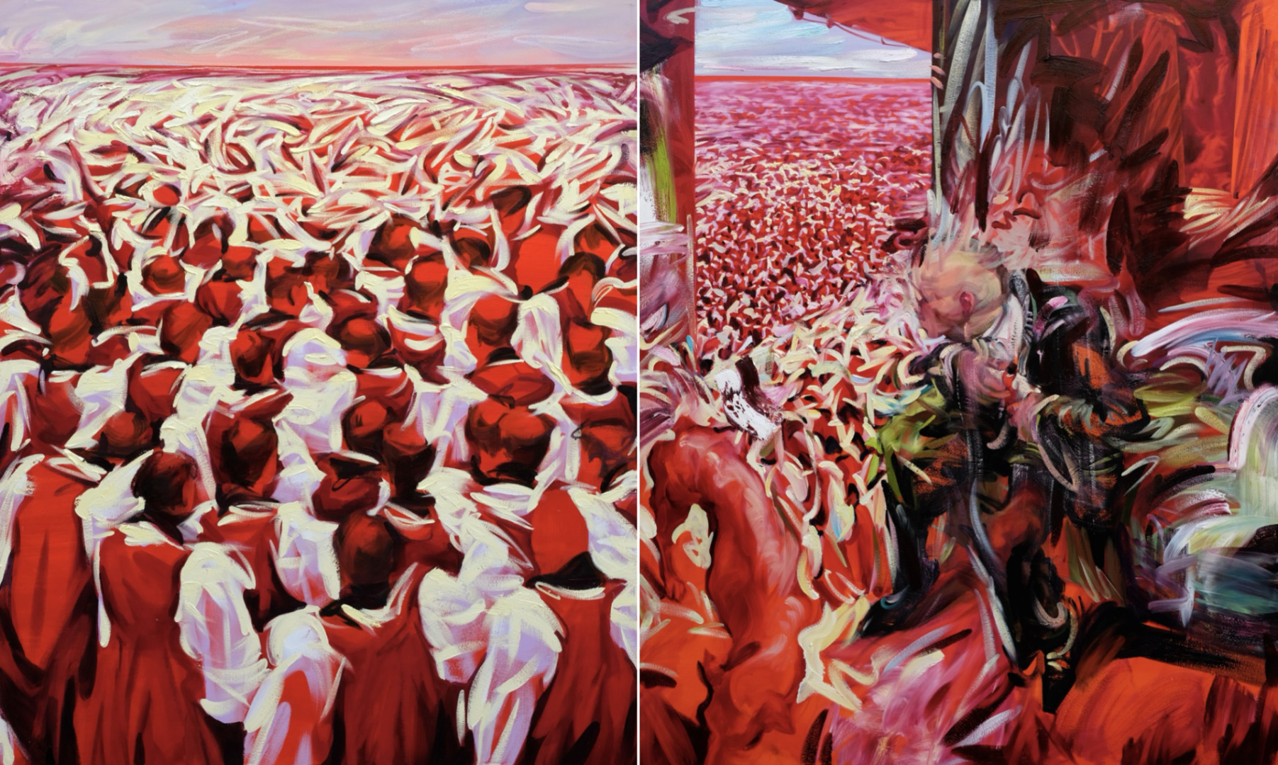 Red Horizons (diptych)